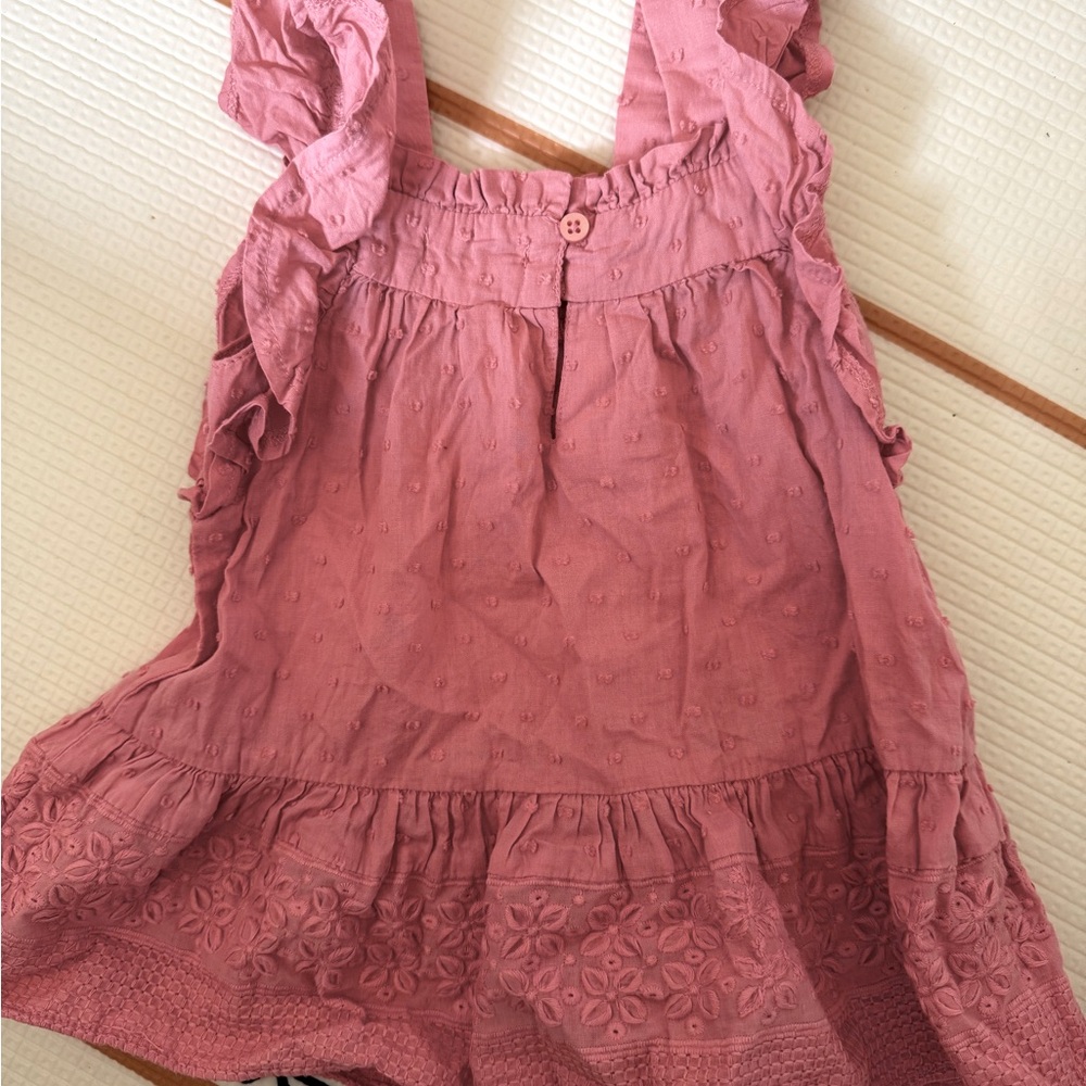 Mayoral Pink Ruffled Kids Dress like new size 6 m